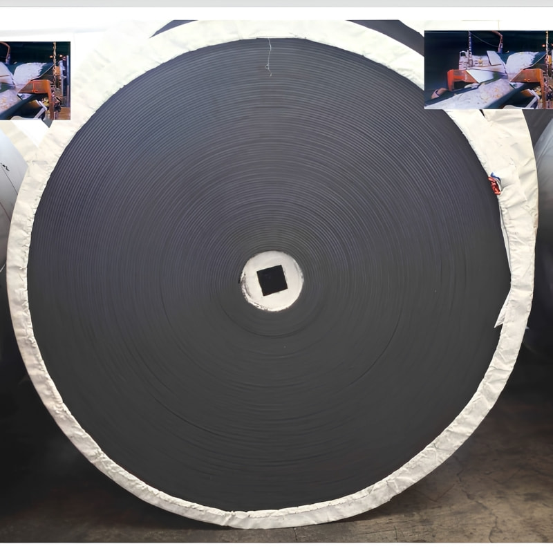 Acid alkali resistant conveyor belt roll overview